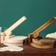 thumbnail image 4 of 1 prensador de madera para envoltorios de dumplings, herramienta para prensar dumplings en casa (color tronco), 4 of 8