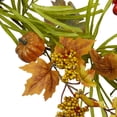 thumbnail image 3 of Northlight Mini Pumpkins and Berry Clusters Artificial Fall Harvest Garland - 5' x 10" - Green and, 3 of 3