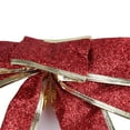 thumbnail image 4 of Adorno colgante de árbol de Navidad con lazo y cinta con purpurina decorativa navideña (rojo), 4 of 8
