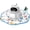 White, variant on Zengdainm Laser Pointer, Cat Toys for Indoor Cats, Cat Laser Pointer Toy, Rechargeable, 3 Light Modes and 5 Fun Patterns