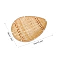 thumbnail image 3 of SLYNSHome Serving Tray Handwoven Bamboo Round Storage Basket, Natural Woven Fruit Bread Snack Holder for Kitchen Table Counter Farmhouse Home Decor, 3 of 6