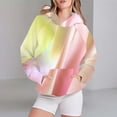 thumbnail image 2 of Bovemsi Sweatshirt for Women Women's Sportswear 2025 Gradient Pattern Long Sleeved Casual Pullover Comfort Hoodie, 2 of 4