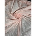 thumbnail image 1 of Sal Tex Fabrics, Inc., Scalloped Edge Embroidered Eyelet Polycotton Fabric, 42" Wide, Blush Pink, 1 of 2