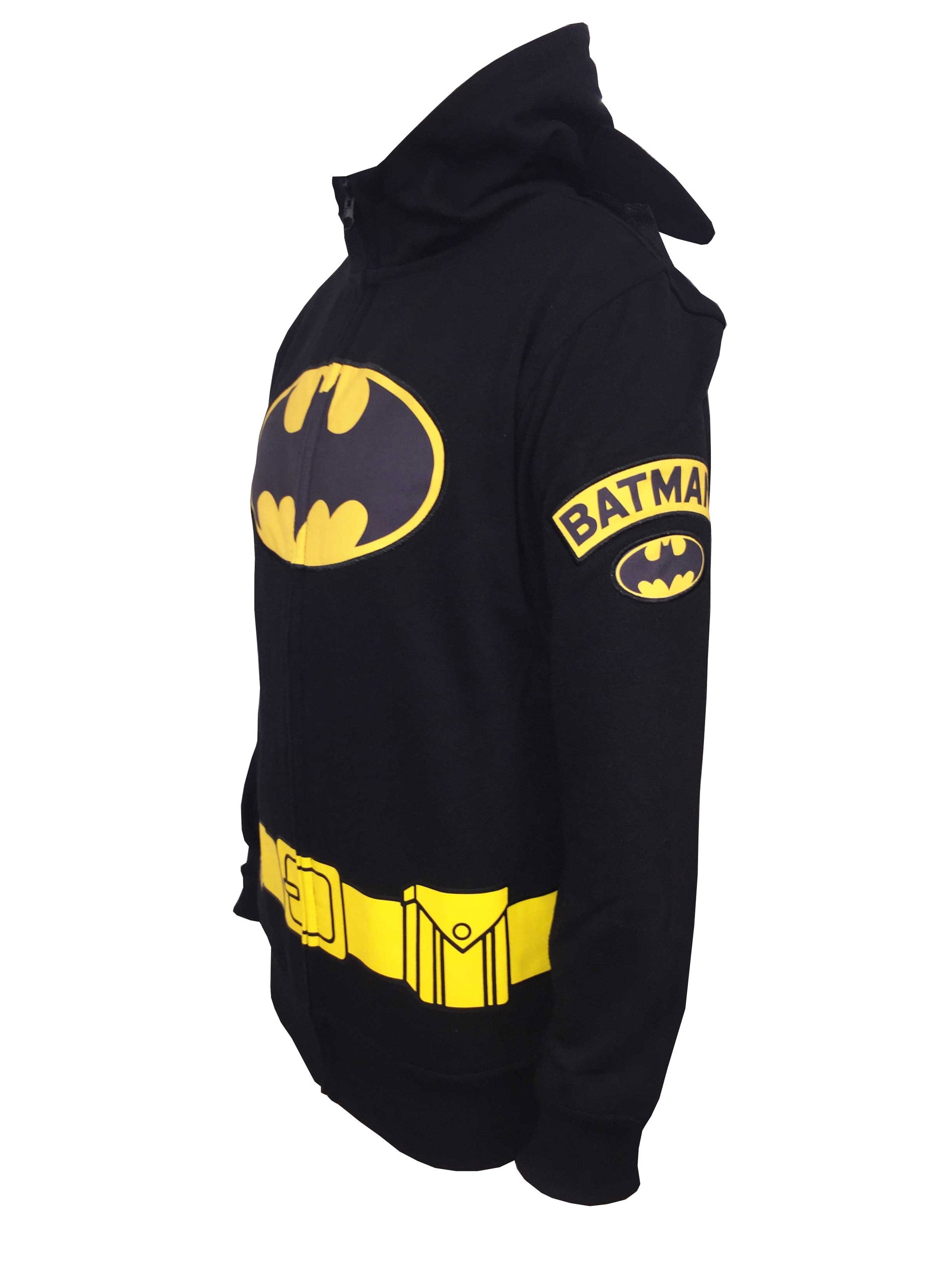 Batman Costume Caped Hoodie (Little Zip Big Boys) 