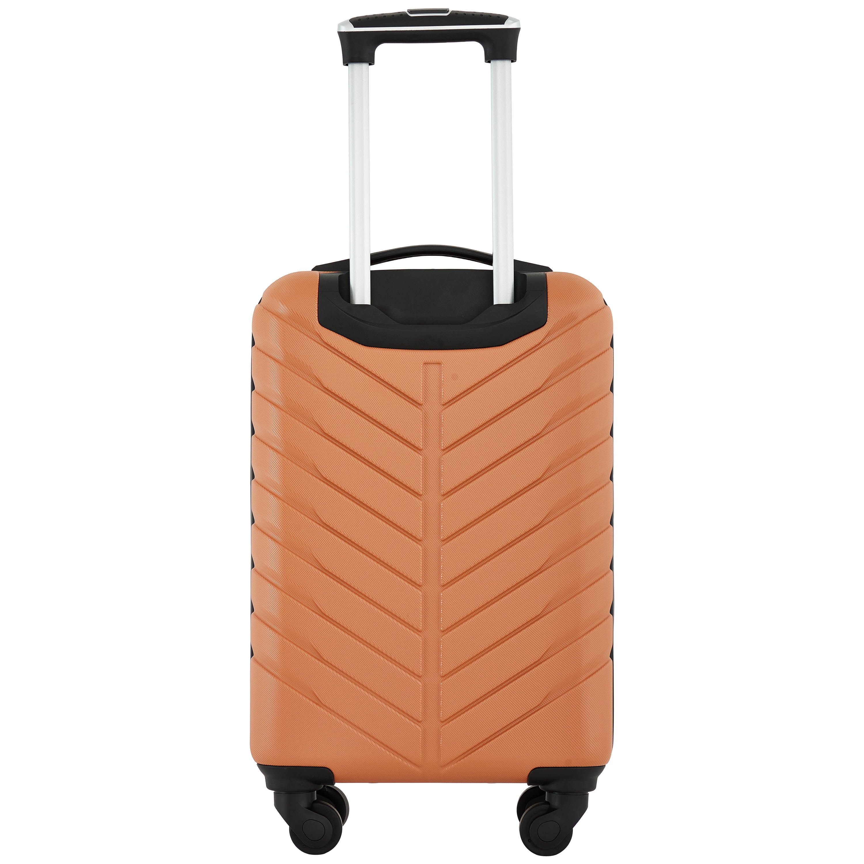 Wrangler 20-inch Carry-on Rolling Hard Side Spinner Luggage, Orange