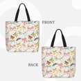 thumbnail image 2 of Disketp Colorful Bow Knots1 Bolsa Tote de Lona para Mujer, Bolso de Hombro y Cruzado con Cierre de Cremallera, 2 of 7