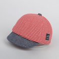 thumbnail image 5 of Cute Baby Striped Baseball Cap Summer Cotton Toddler Kids Hats Infant Boys Girls Sun Hat, 5 of 6