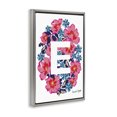 thumbnail image 4 of Stupell Industries Floral Bloom Letter E Botanical & Floral Painting Gray Floater Framed Art Print Wall Art, 21 x 31, 4 of 10
