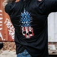 thumbnail image 3 of American Flag Usa Pineapple Grenade Men's T-Shirt 2Xl / Black, 3 of 4