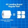 thumbnail image 2 of Papel higiénico Cottonelle Ultra Clean, 1 capa, 4 mega rollos, 2 of 7
