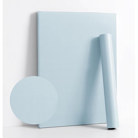 Peel And Stick Self-Adhesive Vinyl Wallpaper Contact Paper Roll 118″×17.7″ Removable Textured Solid Light Blue