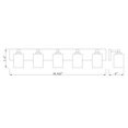 thumbnail image 2 of Z Lite 485-5V-MB 39 in. Soledad 5 Light Matte Black Vanity Light, 2 of 6