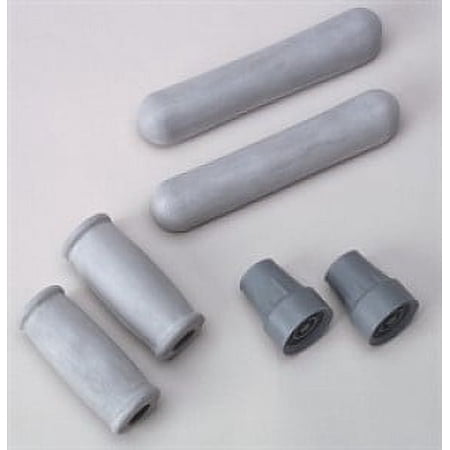 Medline Crutch Replacement Tips, Gray, 2 Ct