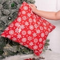 thumbnail image 5 of LinenLoon Sacs d'Expédition en Poly 3 Mil, Enveloppes Auto-Scellantes, Design Flocon de Neige Rouge et Blanc - Lot de 25, 19 x 24 Pouces, 5 of 5