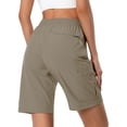 thumbnail image 3 of Pantalones cortos cargo de senderismo Hugut para mujer, de secado rápido, resistentes al agua, 3 of 6