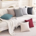 thumbnail image 6 of JIATER Pack of 2 Throw Pillow Covers Soft Decorative Pillow Covers,18x18,Peacock Blue, 6 of 6