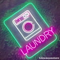 thumbnail image 3 of Glowneon Laundry Neon Sign, Laundry Led Sign, Washing Machine Light Sign, Laundry Wall Decor, 3 of 5