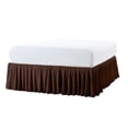 thumbnail image 4 of Home Soft Things Pleated Bed Skirt - 18" drop Length - Chocolate - King (78" x 80" + 18"), 4 of 5