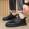 thumbnail image 6 of AUDeals Men's Vintage Leather Lace Up Oxfords Soft Rubber Sole Non Slip Platform Round Toe Business Dress Shoes, 6 of 6