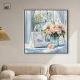 thumbnail image 3 of Bag and Peonies Canvas Glam Art Prints by Art Remedy, Black Frame, 40 x 40, 3 of 7