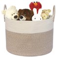 thumbnail image 1 of Panier Tissé en Coton pour Rangement de Jouets Panier à Linge Robuste Grand Panier Porte-Jouets, 1 of 4