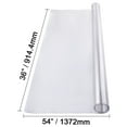 thumbnail image 4 of KFFKFF Clear PVC Desk Protector, 36 x 54 Inch, 1.5 mm Thickness, Rectangle Table Cover, Water-Resistant & Simple to Clean, Ideal for Office, Dining, and Nightstand Surfaces, 4 of 9