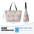 thumbnail image 4 of Disketp Various Rabbits Bolsa de Playa de Gran Capacidad, Bolso Impermeable y a Prueba de Arena para Mujer, Ideal para Playa, Piscina y Natación, 4 of 7