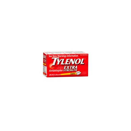 Tylenol Extra Strength Pain Reliever And Fever Reducer Caplets - 24 Ea