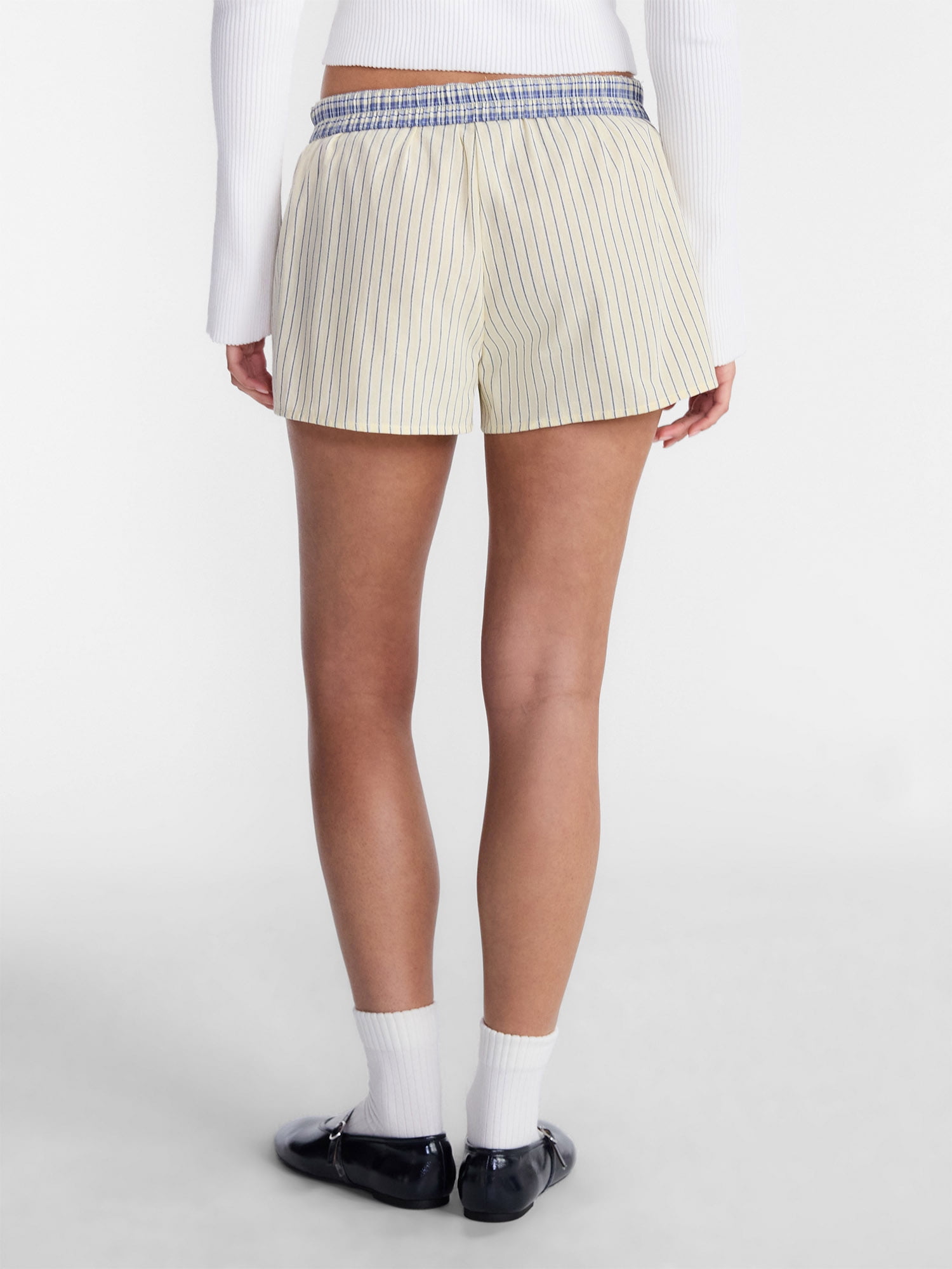 No Boundaries Cotton Boxer Shorts, 3" Inseam, Women's and Women's Plus XXS-4X