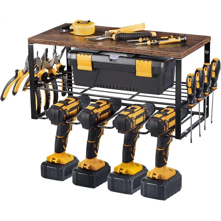 Oumilen Wall Mounted Power Tool Organizer Rack photo 1