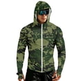 thumbnail image 2 of Men's Full Zip UPF 50+ Sun Protection Hoodie Long Sleeve Camo Shirts with Pockets Light Jacket Lightweight Hoodies for Men, 2 of 8