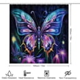 thumbnail image 2 of Wildflowers Butterfly Shower Curtain Sets with Rugs 4 Piece Rustic, 2 of 8