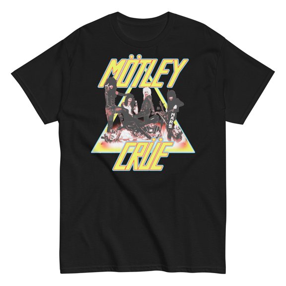 Motley Crue - Triangle Logo Unisex T-Shirt - Black - Small