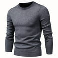 thumbnail image 4 of Awdenio Sweaters for Men Slim Fit Round Neck Casual Pullover Basic Twist Patterned Knitted Long Sleeved Fall Winter Sweater Shirts, 4 of 4