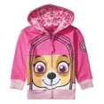 thumbnail image 2 of Nickelodeon Toddler Paw Patrol Character Big Face Costume Zip-up Hoodies (4T, Skye), 2 of 3