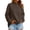 Coffee, variant on TGPMGRZ Oversized Sweatshirts for Women Neck Solid Long Sleeve for Fall Winter Cozy Days