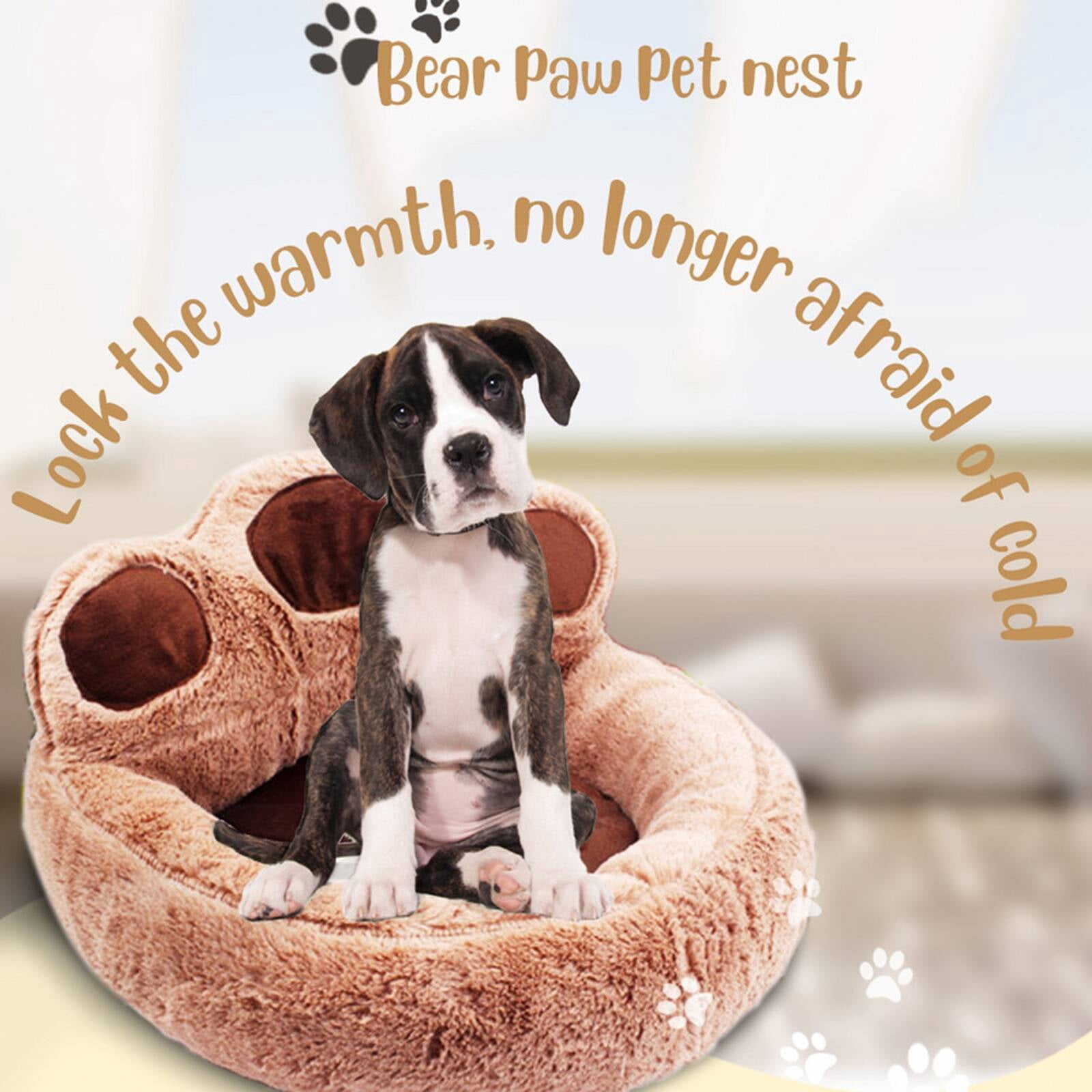 BESTSKY Washable Dog Bed,Pets Sleep Comfortably Dog Mat,Eco-Friendly Material Cat Beds for Indoor Cats,Coffee,M