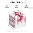 thumbnail image 4 of Lsque Flamingo Printed Tissue Box Cover Holder, Facial Paper Organizer Dispenser,Square with Bottom Belt, PVC Leather Decorative Organizer, 4 of 7