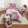 thumbnail image 3 of Hello Kitty Kids 2 Piece Pink Reversible Comforter and Pillowcase set, Twin/full, 3 of 11