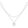 thumbnail image 1 of AVEKI Pendentif Collier Cœur Superposé Fait Main Assiette en Or 18k, 1 of 5