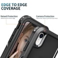 thumbnail image 3 of Military Grade TUFF Hybrid Case with Ring Grip for iPhone XR - Black, 3 of 7
