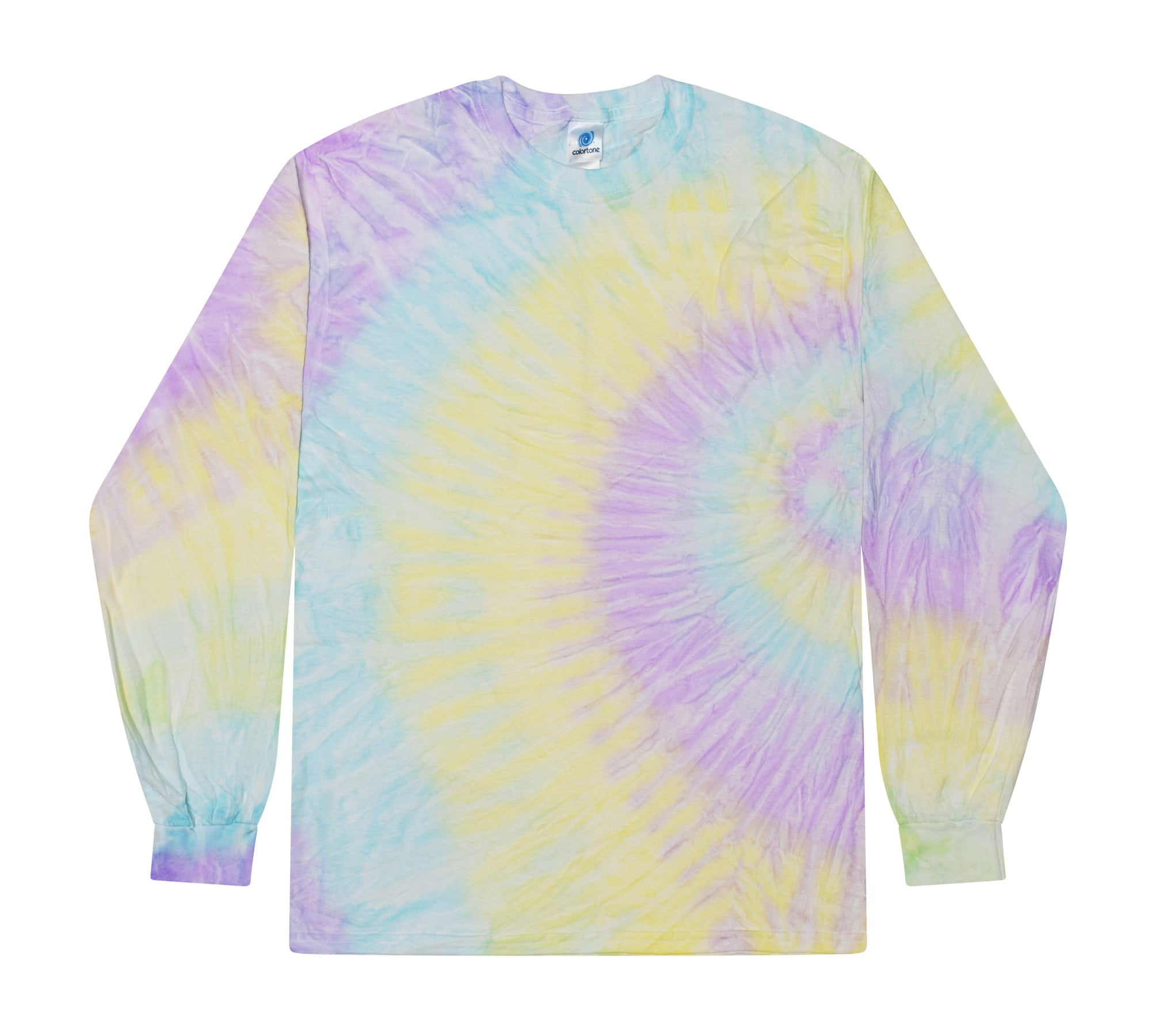 Tie Dye Long Sleeve T-Shirts Multi-Color Kids Youth XS-Large Gildan Cotton 