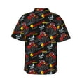 thumbnail image 3 of Goofa Monster Truck Hawaiian Shirt for Men, Unisex Summer Beach Casual Short Sleeve Button Down Shirts,Aloha Tropical Floral print shirt-XX-Large, 3 of 9