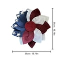 thumbnail image 3 of 13.78inch Independence Day Wreath, 4th of July Wreath Decor, Patriotic Flag Wreath Red White Blue Star Decoration, Fourth of July Party Supplies, Handcrafted Floral Design for Front Door Hanging Home, 3 of 8