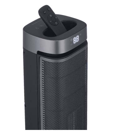 Better Homes & Gardens 23-inch Black Tower Heater with Adjustable Thermostat