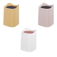 thumbnail image 2 of Advancent Cubo de basura simple y a la moda Tubo interior conveniente para desechar fácilmente la basura Simple y a la moda Suministros de limpieza para el hogar Cubierta de batido blanca, 2 of 6