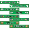thumbnail image 1 of Beistle 54388 4-Pack Gambling Destination Street Sign Cutouts, 4-Inch by 24-Inch, 1 of 2