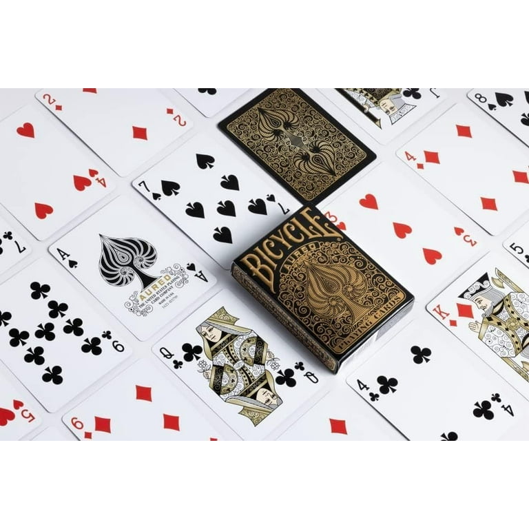 Bicycle Playing Cards Deck Aureo Black Collector's Bundle with