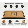 thumbnail image 3 of A1 Home Collections Hand-Crafted Rubber Coir Doormat Double/Single Door Mat for Outdoor 24x48 inch, 3 of 7