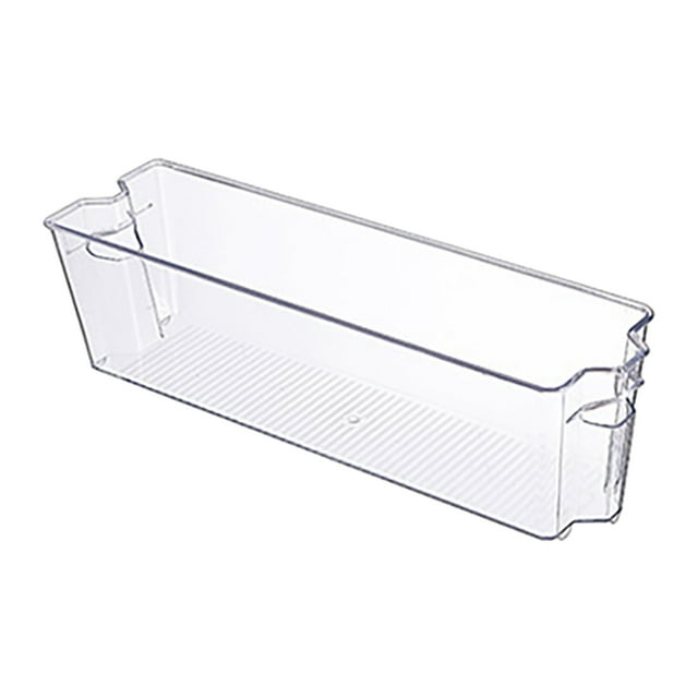 TopLLC Pull Out Stackable Refrigerator Drawer For Fruit And Veggies Storage Organizer For Fridge Clear Drawer Containers With Handle Divided Organization on Clearance